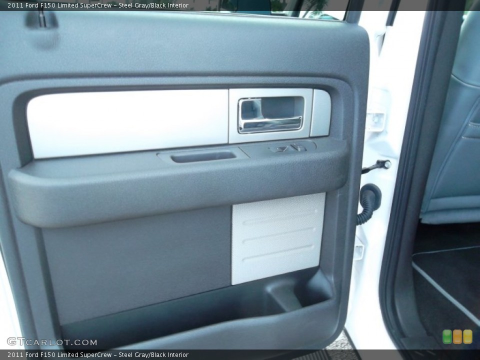 Steel Gray/Black Interior Door Panel for the 2011 Ford F150 Limited SuperCrew #53864656