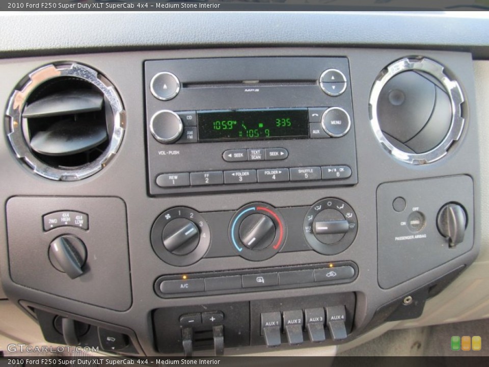 Medium Stone Interior Controls for the 2010 Ford F250 Super Duty XLT SuperCab 4x4 #53865466