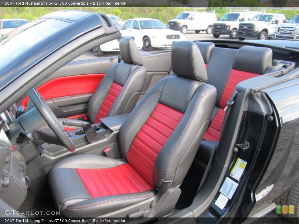 Black/Red Interior Photo for the 2007 Ford Mustang Shelby GT500 Convertible #53866111