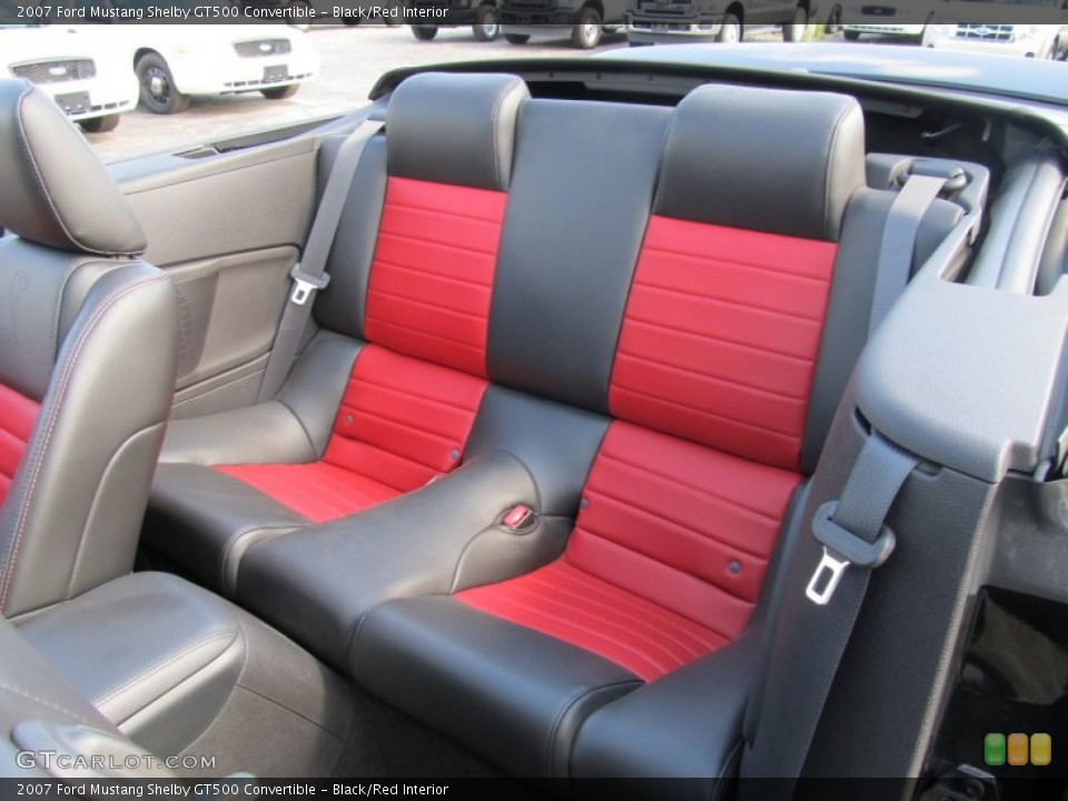 Black/Red Interior Photo for the 2007 Ford Mustang Shelby GT500 Convertible #53866122