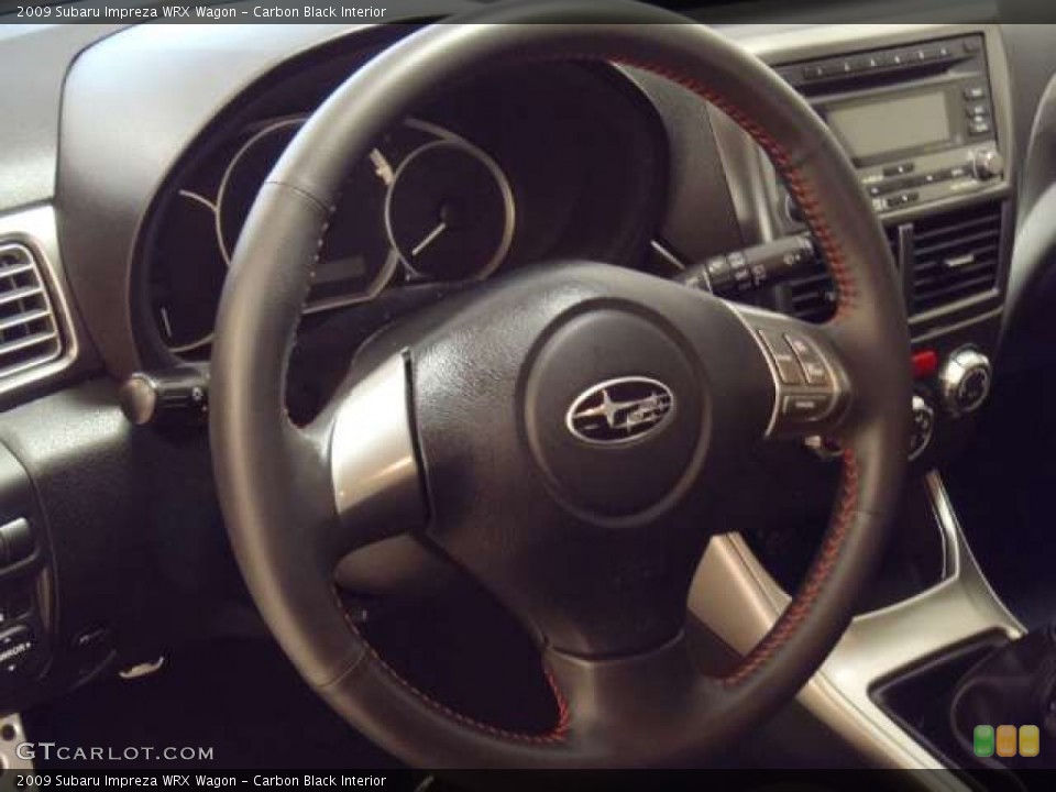 Carbon Black Interior Steering Wheel for the 2009 Subaru Impreza WRX Wagon #53866180