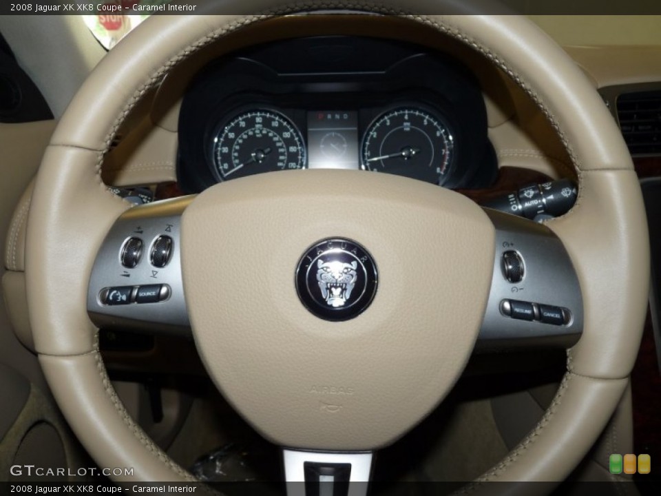 Caramel Interior Steering Wheel for the 2008 Jaguar XK XK8 Coupe #53866693