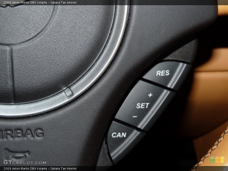 Sahara Tan Interior Controls for the 2009 Aston Martin DB9 Volante #53866987