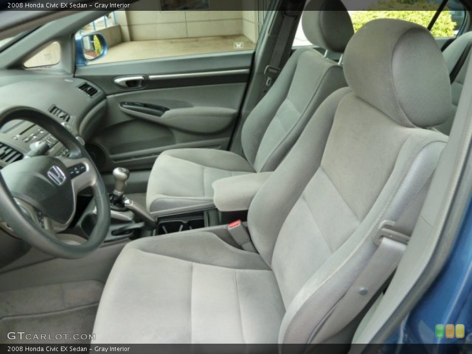 Gray Interior Photo for the 2008 Honda Civic EX Sedan #53867719