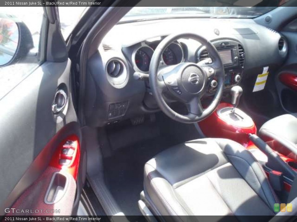 Black/Red w/Red Trim Interior Photo for the 2011 Nissan Juke SL #53869738
