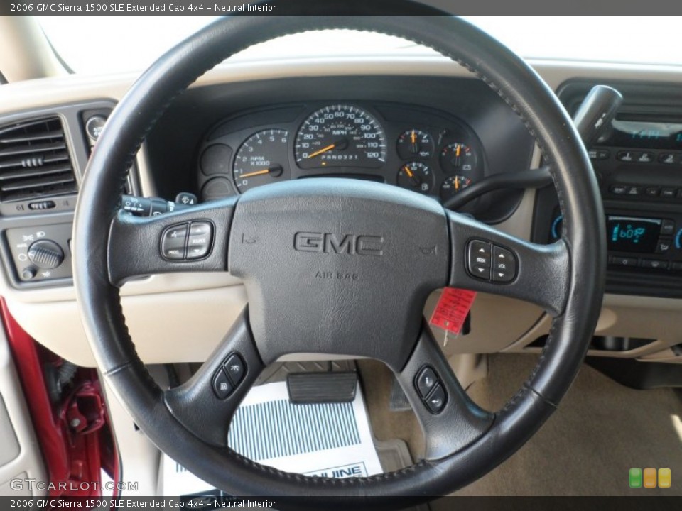 Neutral Interior Steering Wheel for the 2006 GMC Sierra 1500 SLE Extended Cab 4x4 #53869789