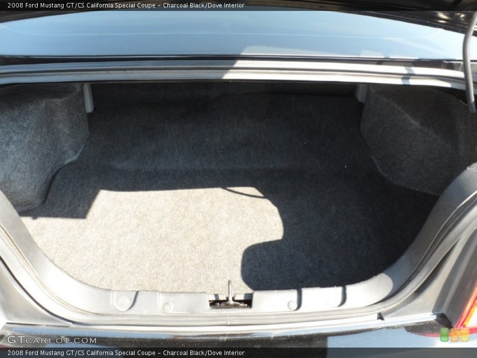 Charcoal Black/Dove Interior Trunk for the 2008 Ford Mustang GT/CS California Special Coupe #53870524