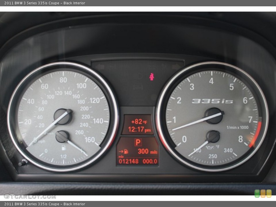 Black Interior Gauges for the 2011 BMW 3 Series 335is Coupe #53871403
