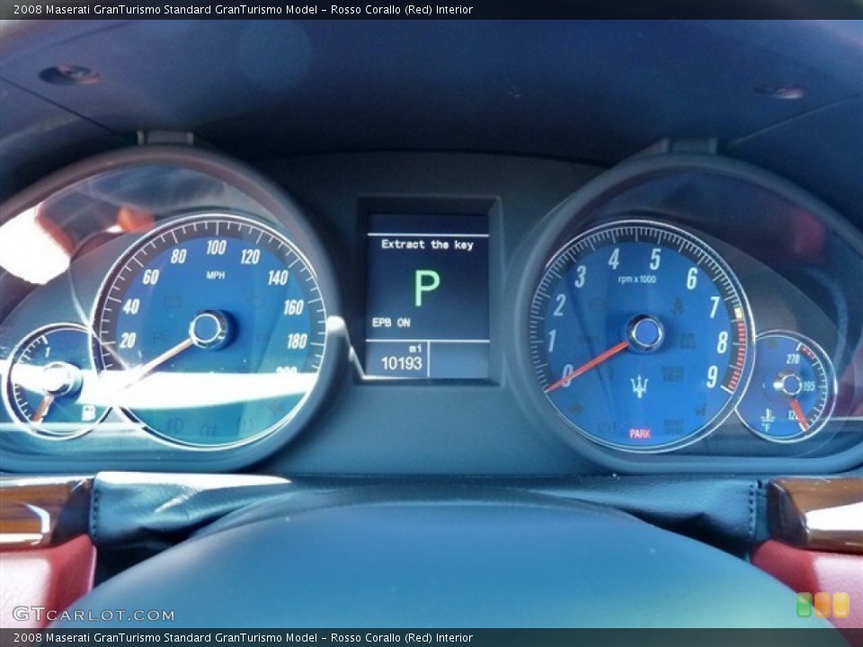 Rosso Corallo (Red) Interior Gauges for the 2008 Maserati GranTurismo  #53871430