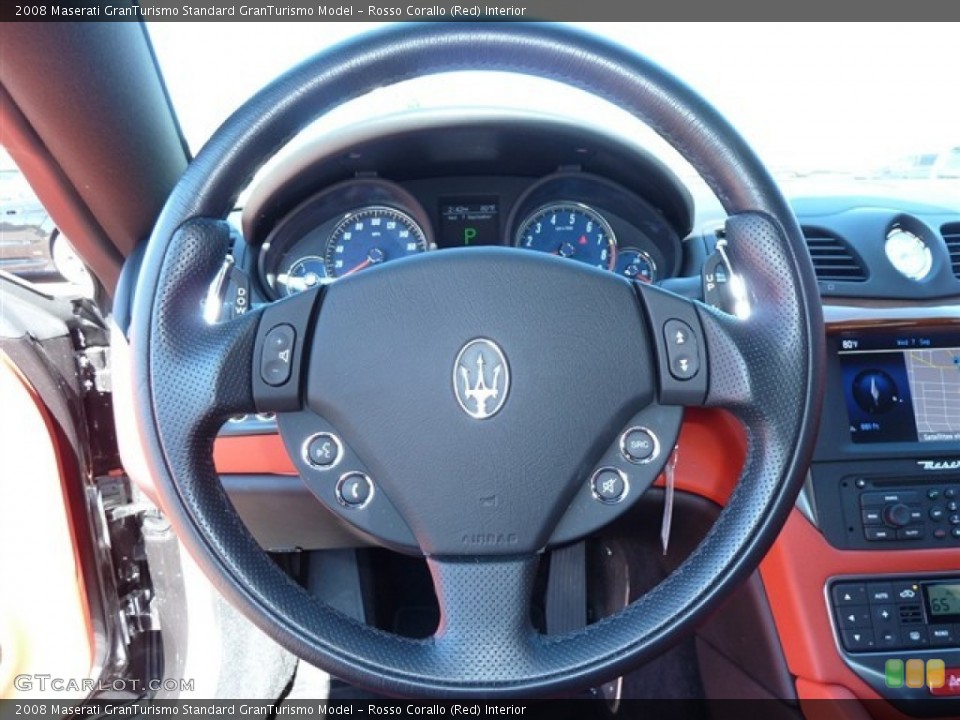 Rosso Corallo (Red) Interior Steering Wheel for the 2008 Maserati GranTurismo  #53871457