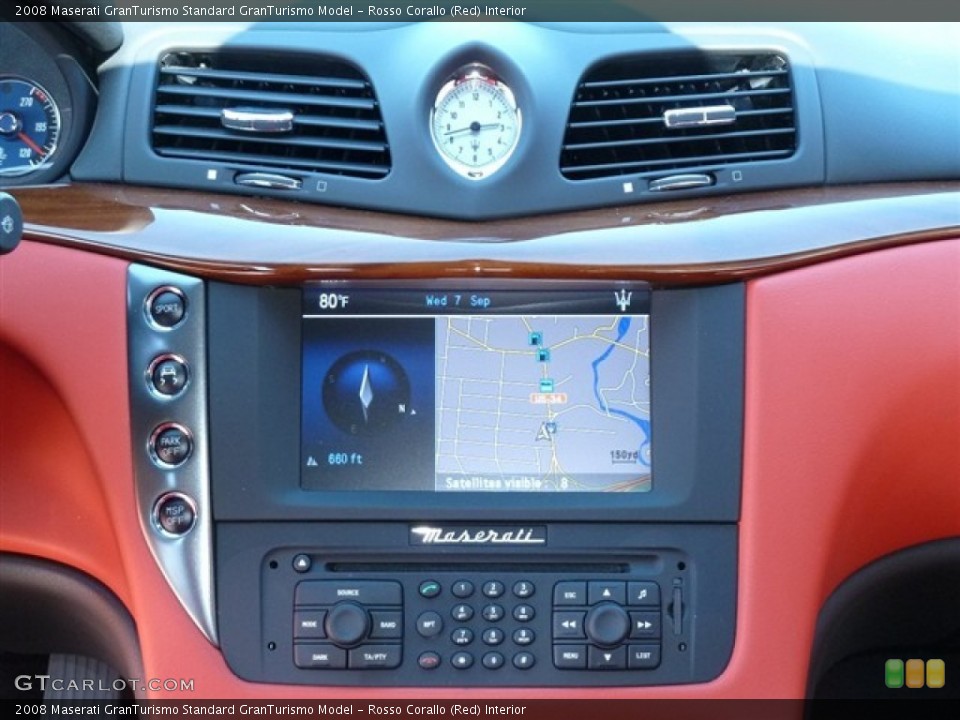 Rosso Corallo (Red) Interior Navigation for the 2008 Maserati GranTurismo  #53871469