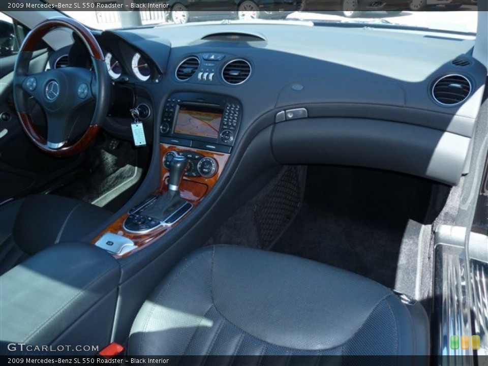 Black Interior Dashboard for the 2009 Mercedes-Benz SL 550 Roadster #53871646