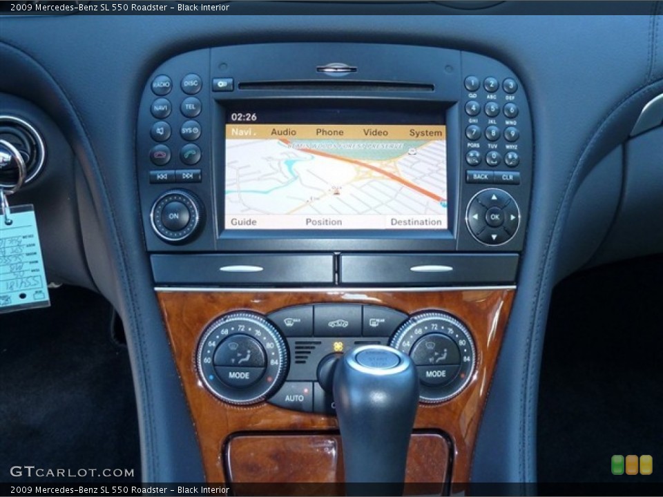 Black Interior Navigation for the 2009 Mercedes-Benz SL 550 Roadster #53871683