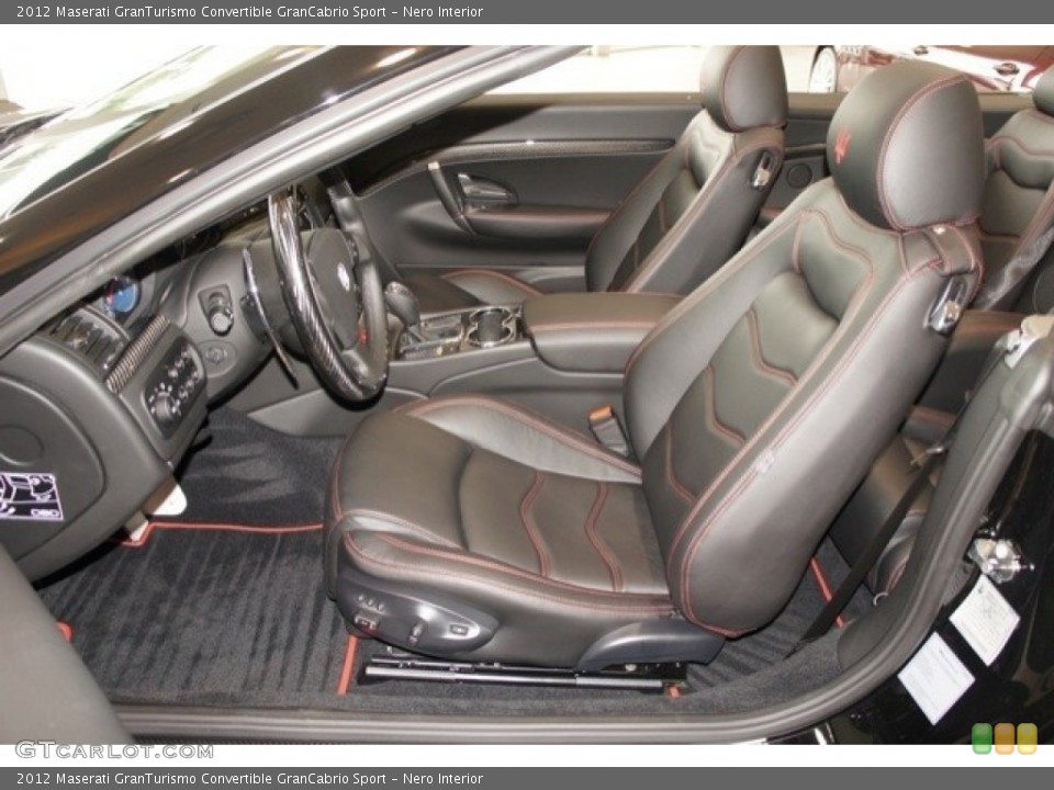Nero Interior Photo for the 2012 Maserati GranTurismo Convertible GranCabrio Sport #53872045