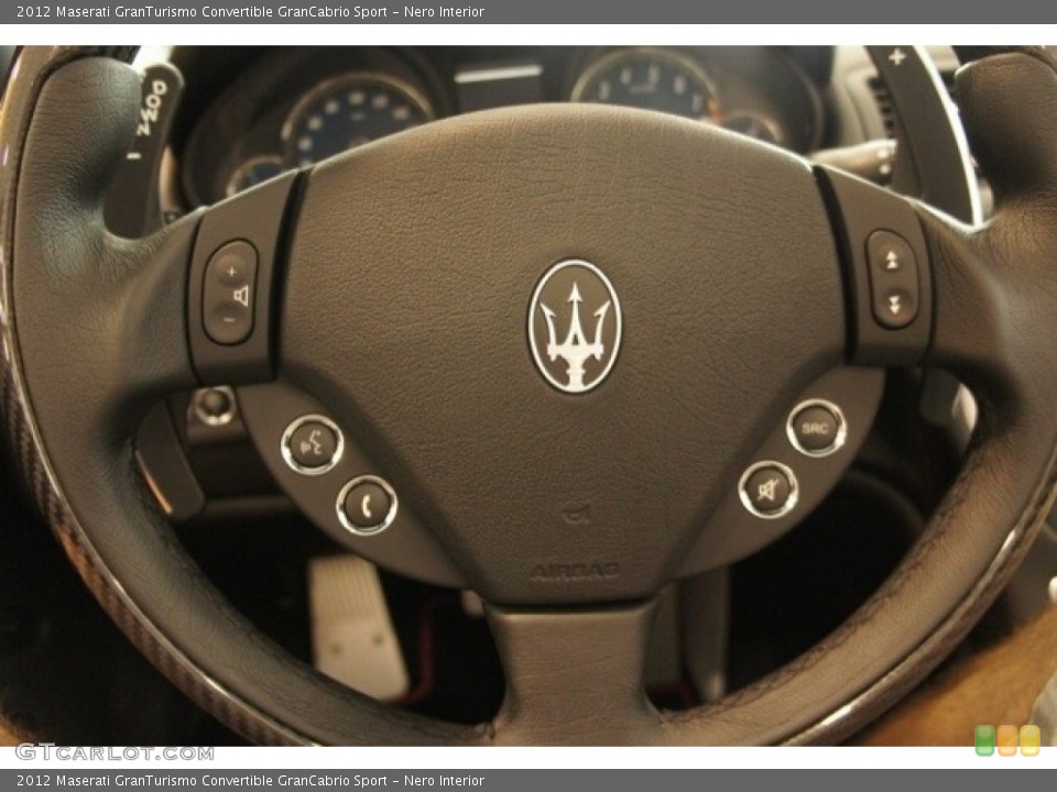 Nero Interior Steering Wheel for the 2012 Maserati GranTurismo Convertible GranCabrio Sport #53872072