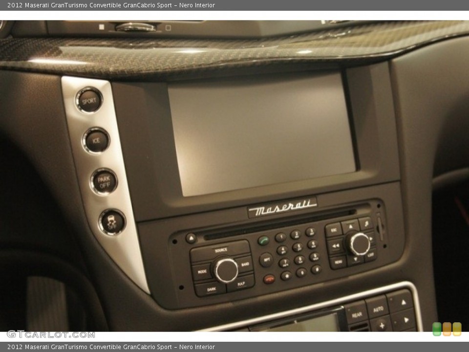 Nero Interior Controls for the 2012 Maserati GranTurismo Convertible GranCabrio Sport #53872094