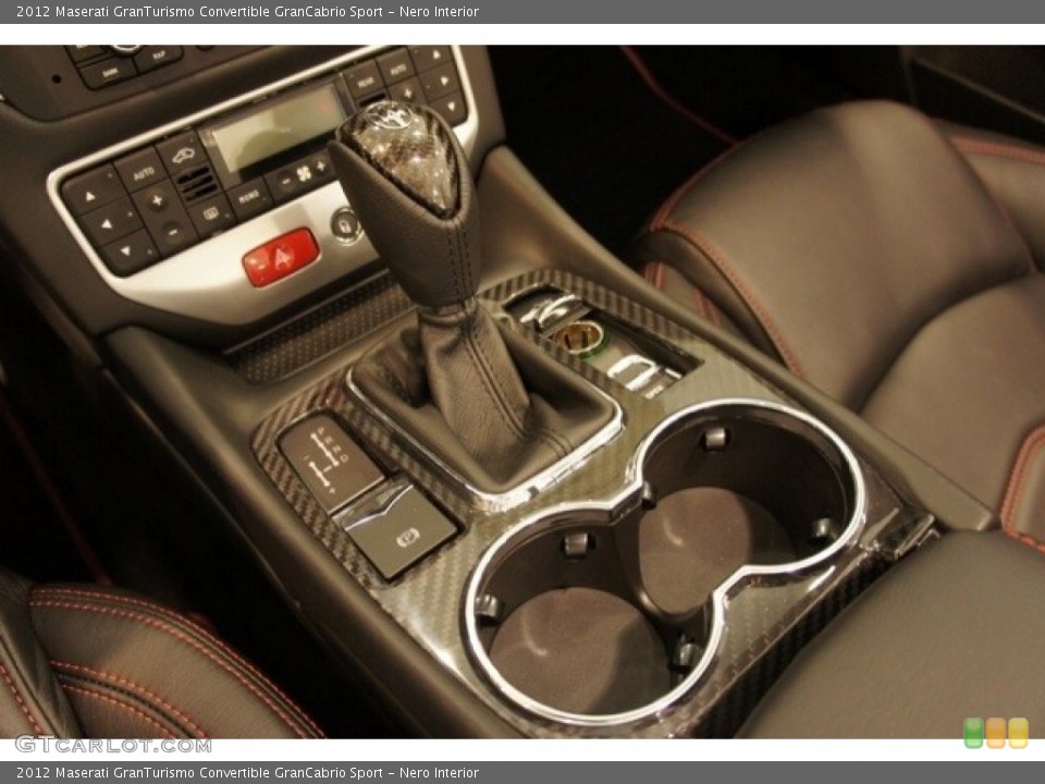 Nero Interior Transmission for the 2012 Maserati GranTurismo Convertible GranCabrio Sport #53872111