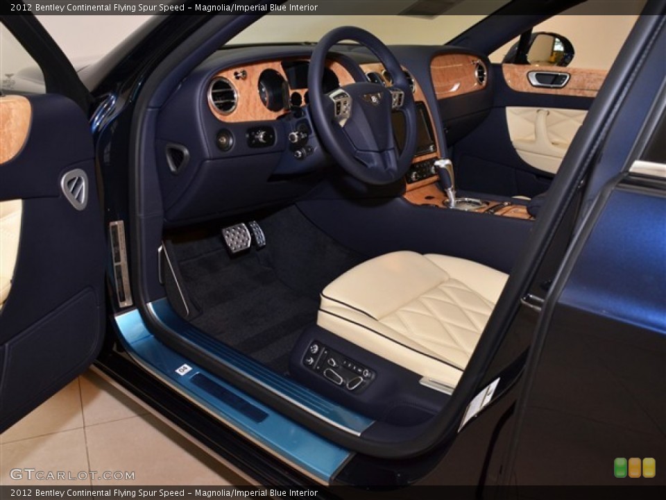 Magnolia/Imperial Blue Interior Photo for the 2012 Bentley Continental Flying Spur Speed #53872510