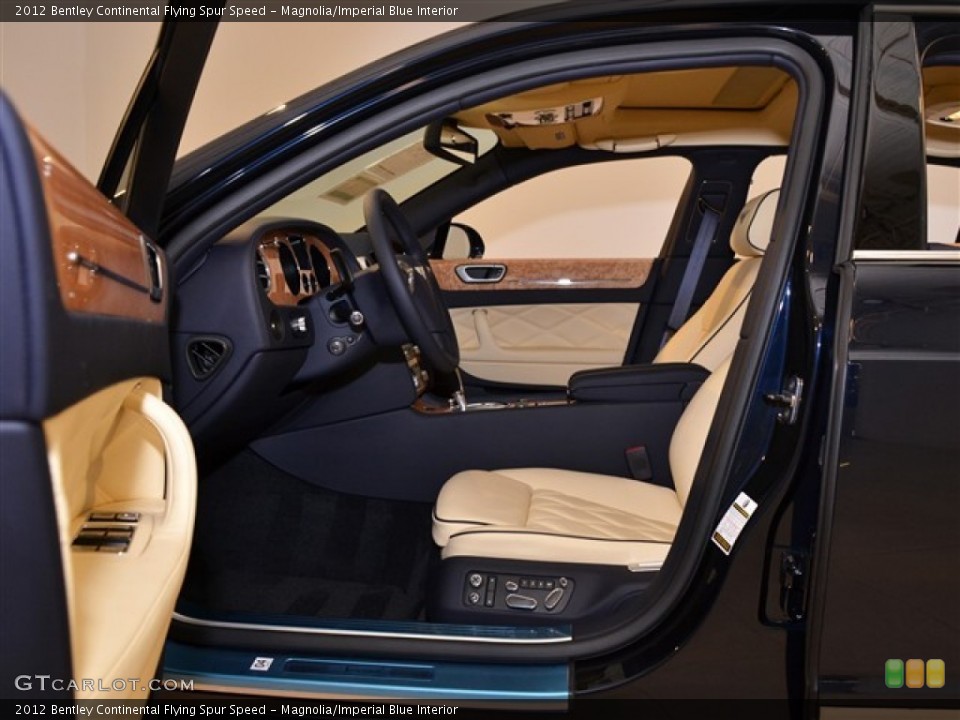 Magnolia/Imperial Blue Interior Photo for the 2012 Bentley Continental Flying Spur Speed #53872528