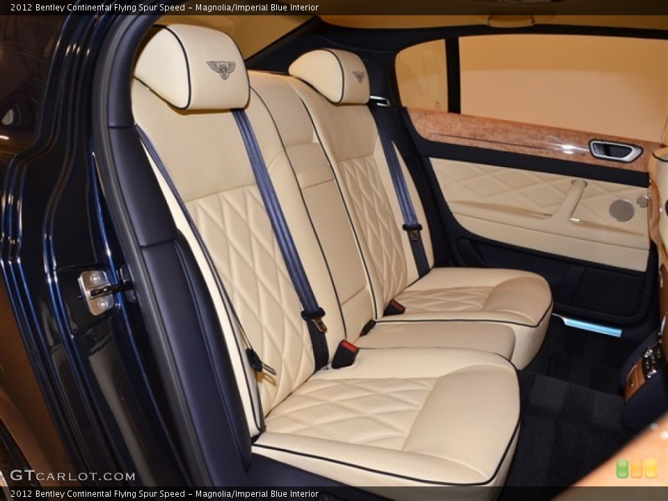 Magnolia/Imperial Blue 2012 Bentley Continental Flying Spur Interiors