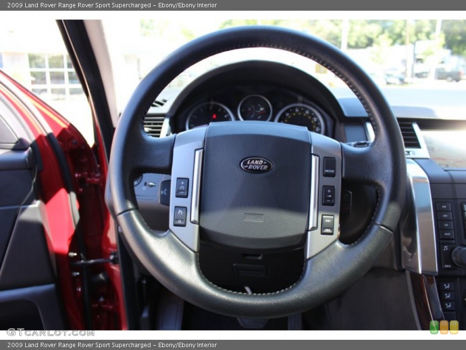 Ebony/Ebony Interior Steering Wheel for the 2009 Land Rover Range Rover Sport Supercharged #53873534