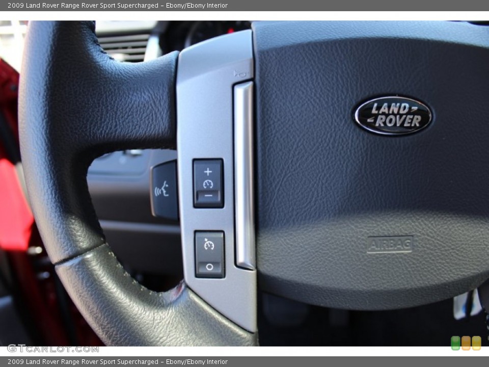 Ebony/Ebony Interior Controls for the 2009 Land Rover Range Rover Sport Supercharged #53873543