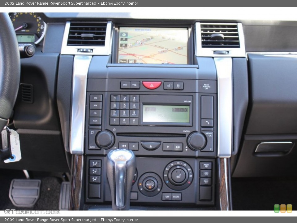 Ebony/Ebony Interior Controls for the 2009 Land Rover Range Rover Sport Supercharged #53873573