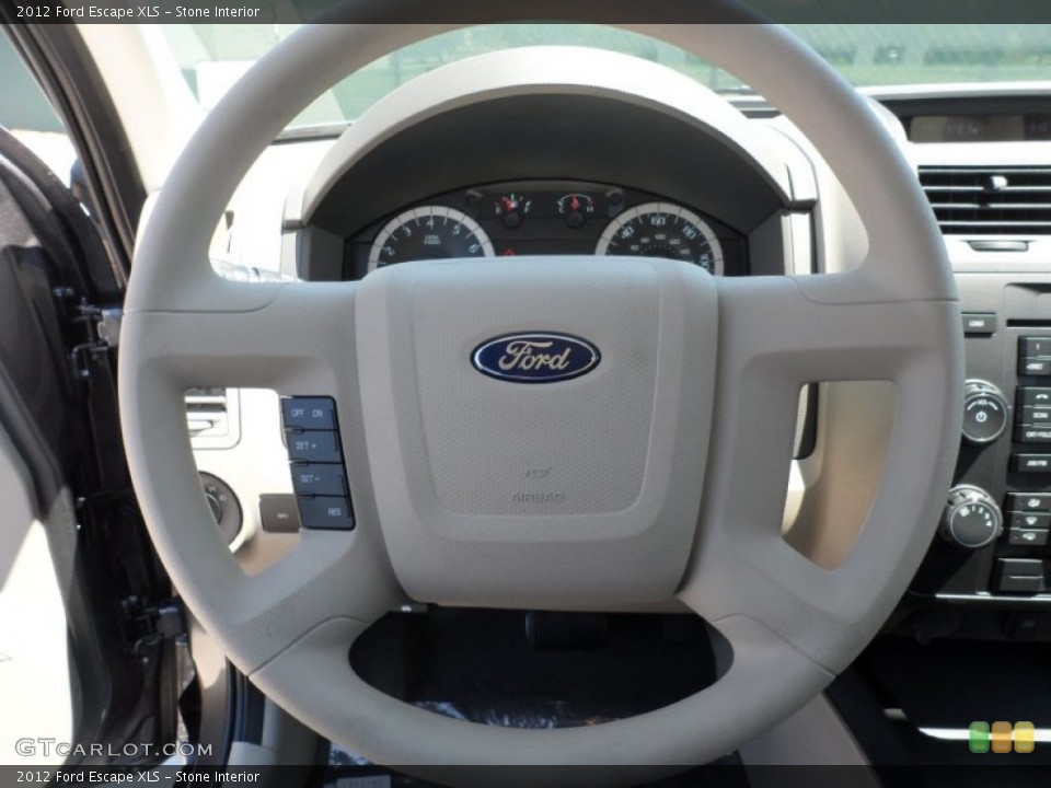 Stone Interior Steering Wheel for the 2012 Ford Escape XLS #53874113