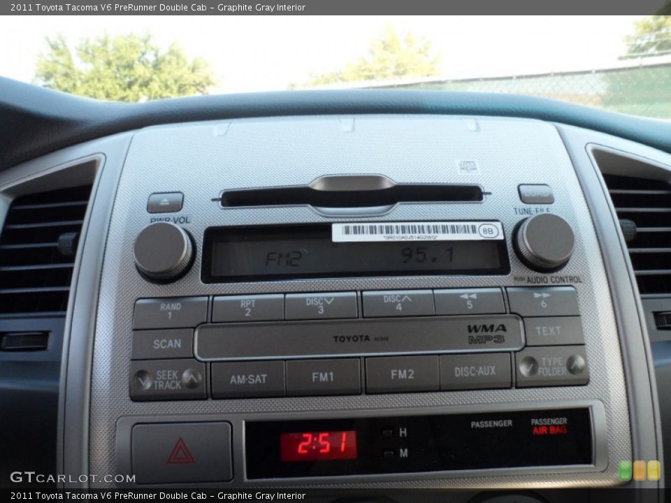 Graphite Gray Interior Audio System for the 2011 Toyota Tacoma V6 PreRunner Double Cab #53875550