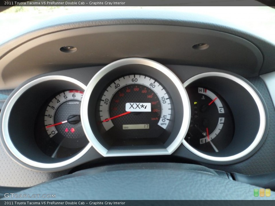 Graphite Gray Interior Gauges for the 2011 Toyota Tacoma V6 PreRunner Double Cab #53875586
