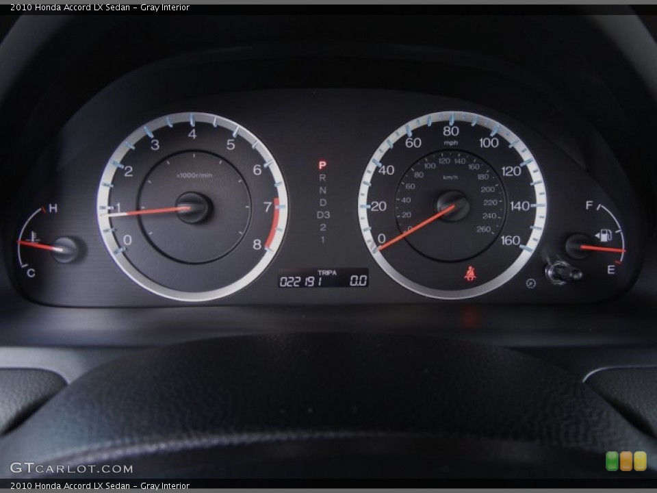 Gray Interior Gauges for the 2010 Honda Accord LX Sedan #53877281