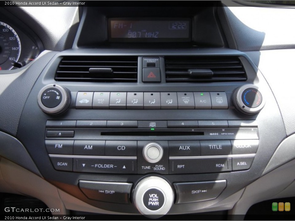 Gray Interior Controls for the 2010 Honda Accord LX Sedan #53877296