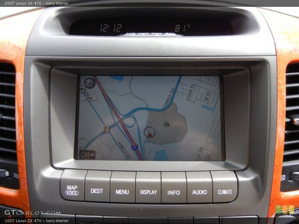 Ivory Interior Navigation for the 2007 Lexus GX 470 #53877559