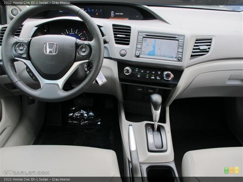 Gray Interior Dashboard for the 2012 Honda Civic EX-L Sedan #53881610