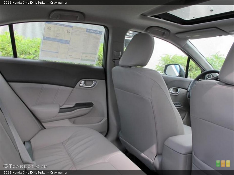 Gray Interior Photo for the 2012 Honda Civic EX-L Sedan #53881643