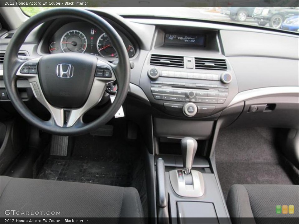 Black Interior Dashboard for the 2012 Honda Accord EX Coupe #53882258