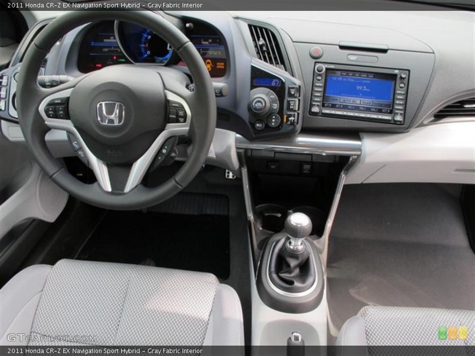 Gray Fabric Interior Photo for the 2011 Honda CR-Z EX Navigation Sport Hybrid #53882345