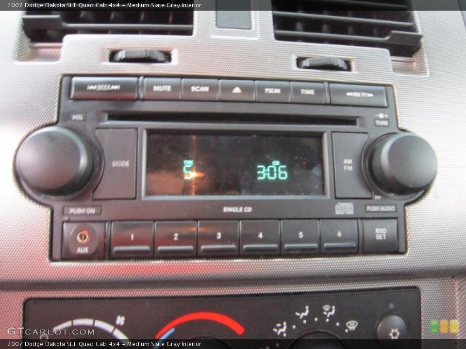 Medium Slate Gray Interior Audio System for the 2007 Dodge Dakota SLT Quad Cab 4x4 #53884694