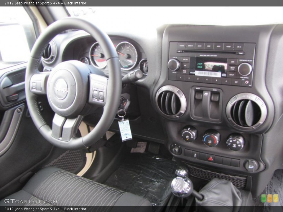 Black Interior Photo for the 2012 Jeep Wrangler Sport S 4x4 #53887136