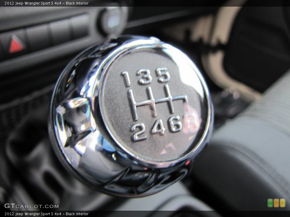 Black Interior Transmission for the 2012 Jeep Wrangler Sport S 4x4 #53887178