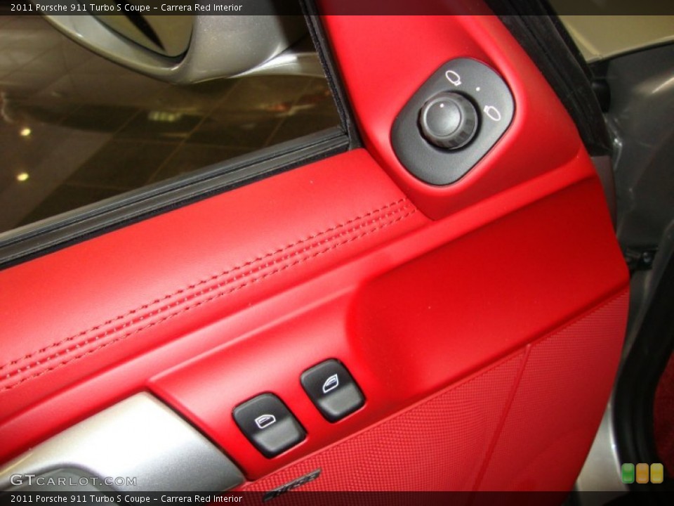 Carrera Red Interior Controls for the 2011 Porsche 911 Turbo S Coupe #53887646