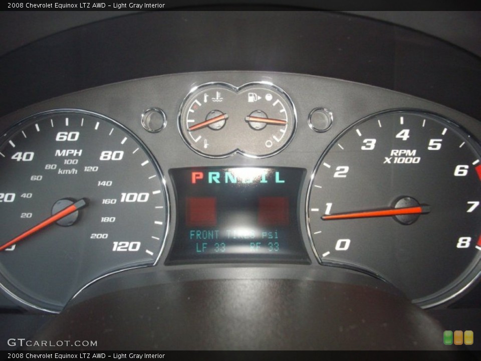 Light Gray Interior Gauges for the 2008 Chevrolet Equinox LTZ AWD #53888462