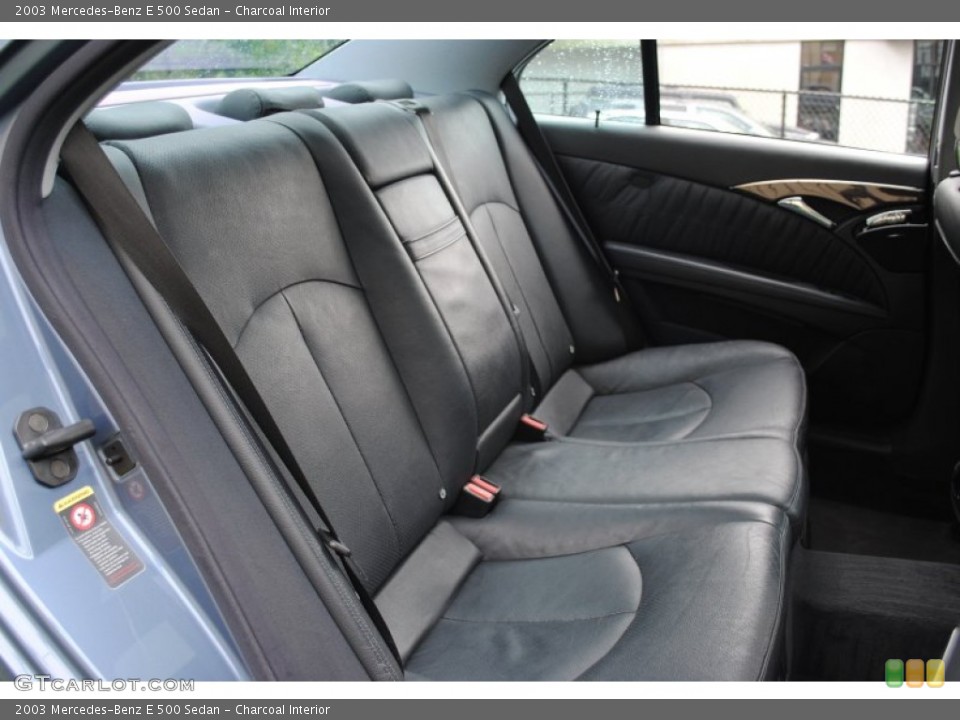 Charcoal Interior Rear Seat for the 2003 Mercedes-Benz E 500 Sedan #53888549