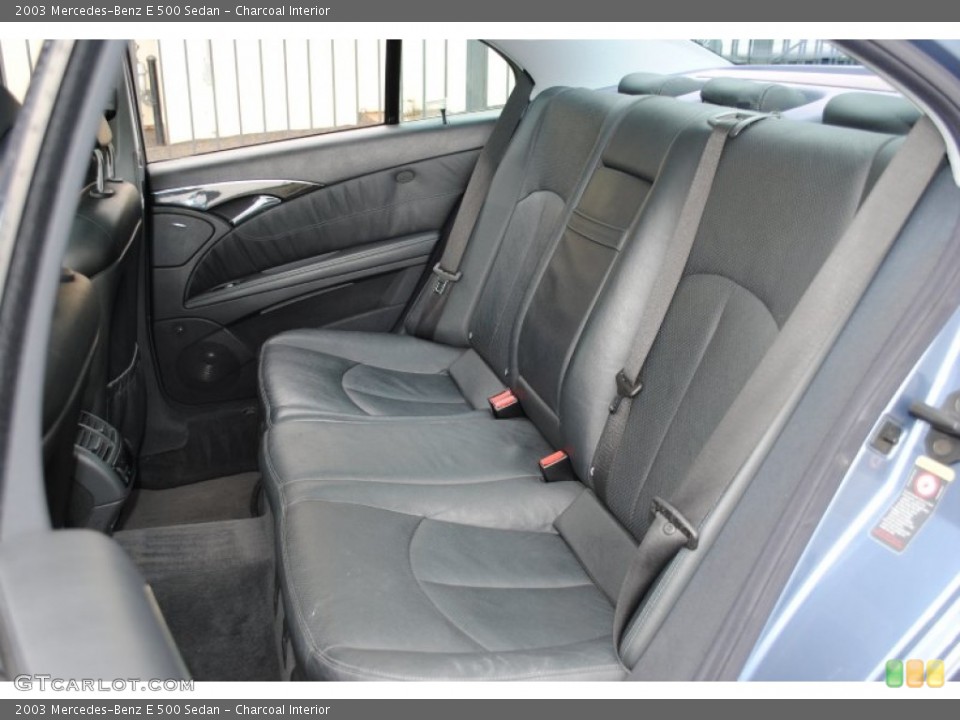 Charcoal Interior Rear Seat for the 2003 Mercedes-Benz E 500 Sedan #53888579