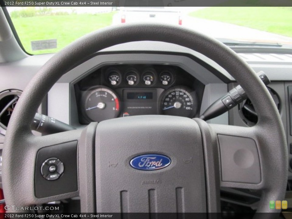 Steel Interior Steering Wheel for the 2012 Ford F250 Super Duty XL Crew Cab 4x4 #53891138