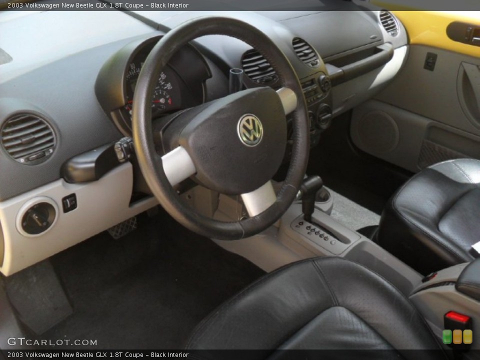 Black Interior Prime Interior for the 2003 Volkswagen New Beetle GLX 1.8T Coupe #53891486
