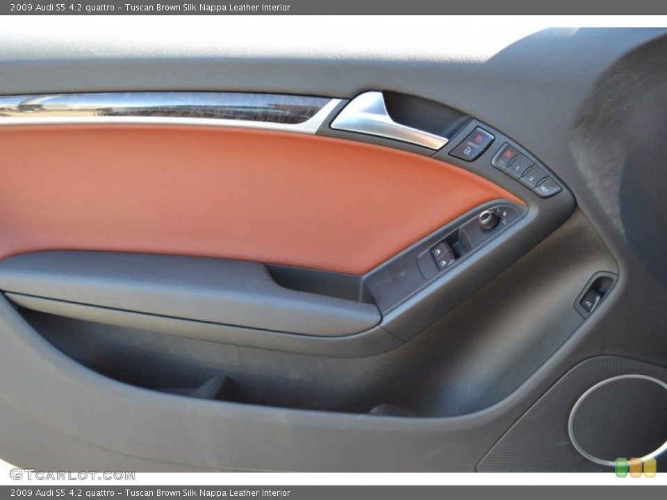 Tuscan Brown Silk Nappa Leather Interior Door Panel for the 2009 Audi S5 4.2 quattro #53892032