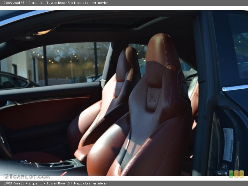 Tuscan Brown Silk Nappa Leather Interior Photo for the 2009 Audi S5 4.2 quattro #53892044