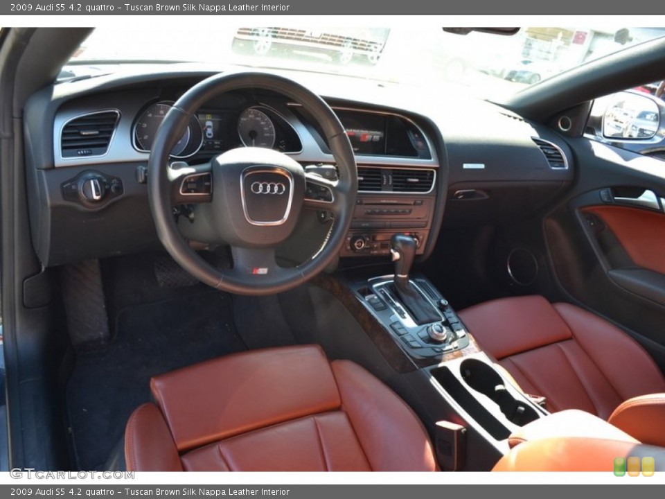 Tuscan Brown Silk Nappa Leather Interior Dashboard for the 2009 Audi S5 4.2 quattro #53892059