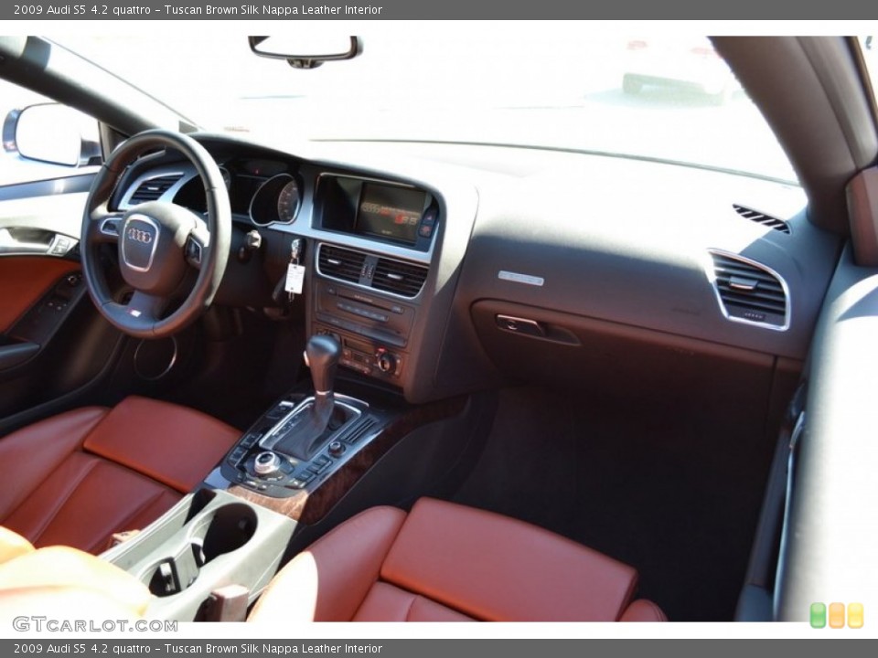 Tuscan Brown Silk Nappa Leather Interior Dashboard for the 2009 Audi S5 4.2 quattro #53892068